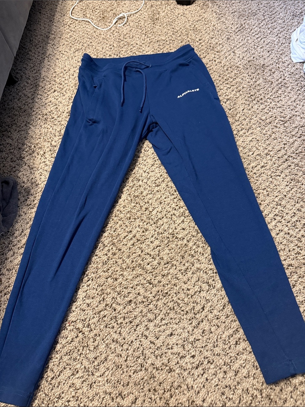 Alphalete Navy Blue Drawcord Joggers